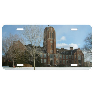 Rockwell in Winter at Grove City College License Plate