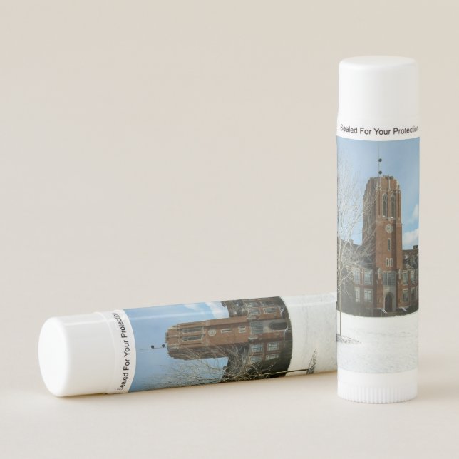 Rockwell in Winter at Grove City College Lip Balm (Front)