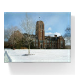Rockwell in Winter at Grove City College Paperweight