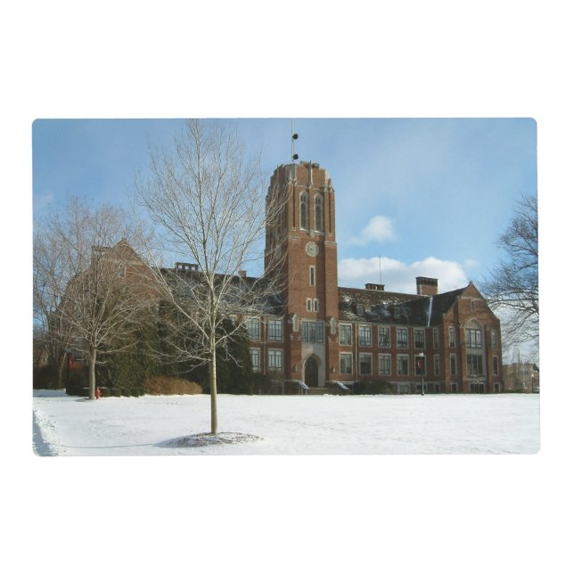 Rockwell in Winter at Grove City College Placemat (Front)
