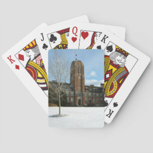 Rockwell in Winter at Grove City College Poker Cards