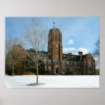 Rockwell in Winter at Grove City College Poster