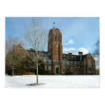 Rockwell in Winter at Grove City College Poster