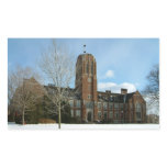 Rockwell in Winter at Grove City College Rectangular Sticker