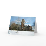 Rockwell in Winter at Grove City College Thank You Card