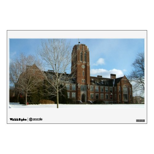 Rockwell in Winter at Grove City College Wall Sticker