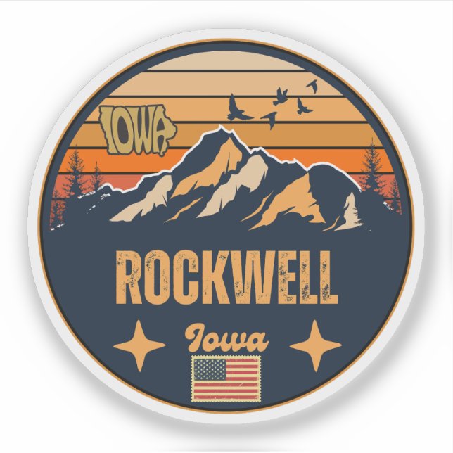 Rockwell, Iowa Sticker (Front)