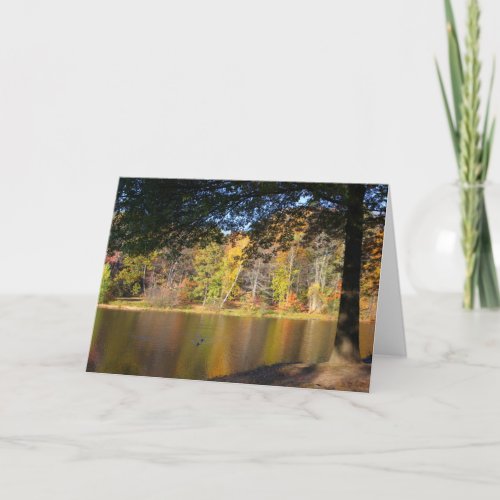 Rockwell Park Pond _ Blank Greeting Card