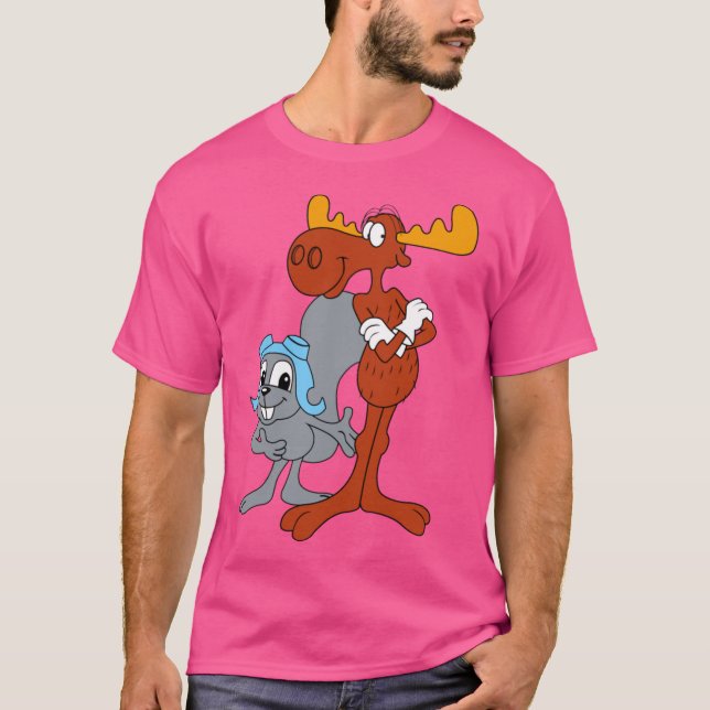 Rocky and Bullwinkle friend T-Shirt (Front)