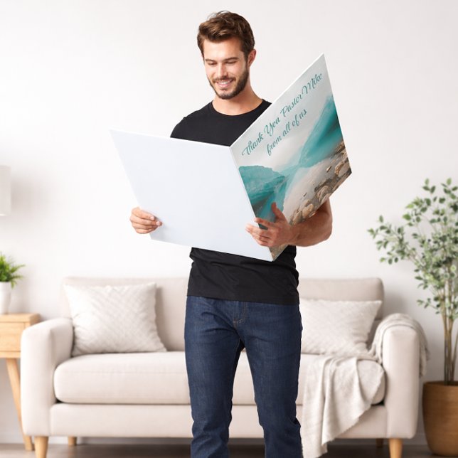 Rocky Beach Pastor Appreciation From Us Giant  Card (Creator Uploaded)