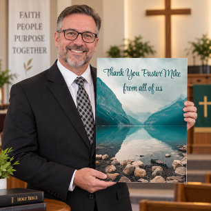 Rocky Beach Pastor Appreciation From Us Giant Card