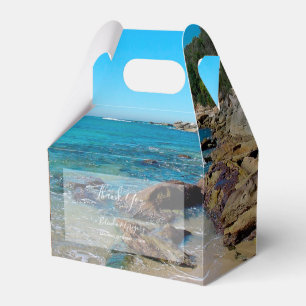 Rocky Beach Wedding Favor Boxes