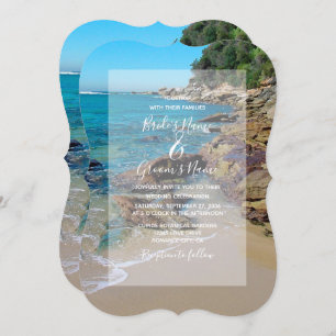 Rocky Beach Wedding Invitations