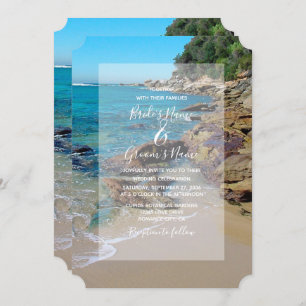 Rocky Beach Wedding Invitations