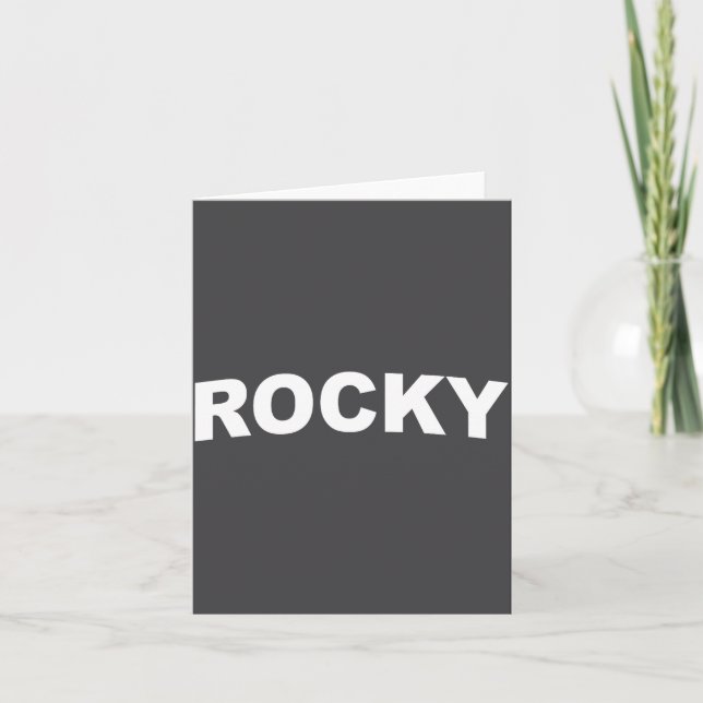 Rocky  card (Front)