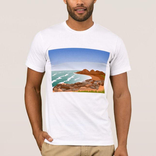 Rocky Coast Mens T-Shirt (Front)