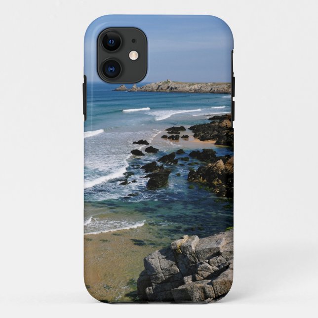 Rocky coastline of Quiberon in France Case-Mate iPhone Case (Back)
