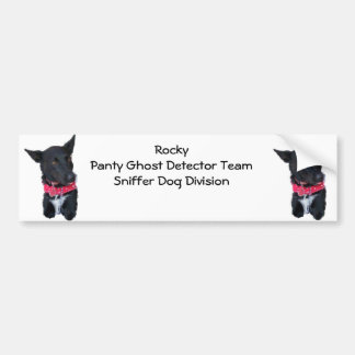 Rocky Dog - Panty Ghost Detector Team Bumper Sticker