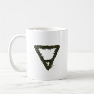 Rocky Earth Element Alchemy Symbol Coffee Mug