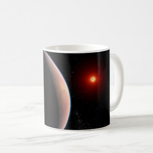 Rocky Exoplanet Gj 486 B Orbiting A Red Dwarf Star Coffee Mug
