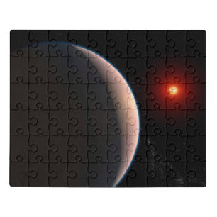 Rocky Exoplanet Gj 486 B Orbiting A Red Dwarf Star Jigsaw Puzzle