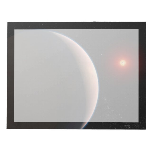 Rocky Exoplanet Gj 486 B Orbiting A Red Dwarf Star Notepad (Front)