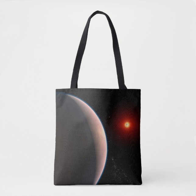 Rocky Exoplanet Gj 486 B Orbiting A Red Dwarf Star Tote Bag (Front)