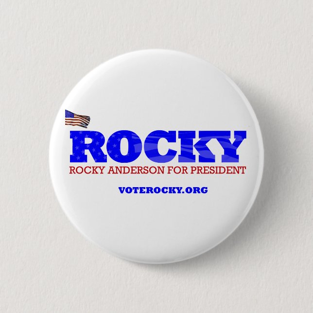 ROCKY for President Button (Front)
