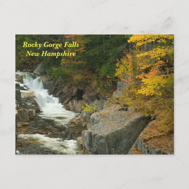 Rocky Gorge Falls, NH   Postcard (Front)
