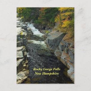 Rocky Gorge Falls, NH Postcard