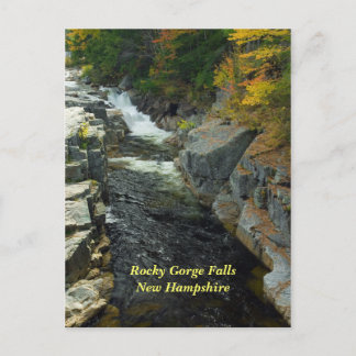 Rocky Gorge Falls, NH   Postcard