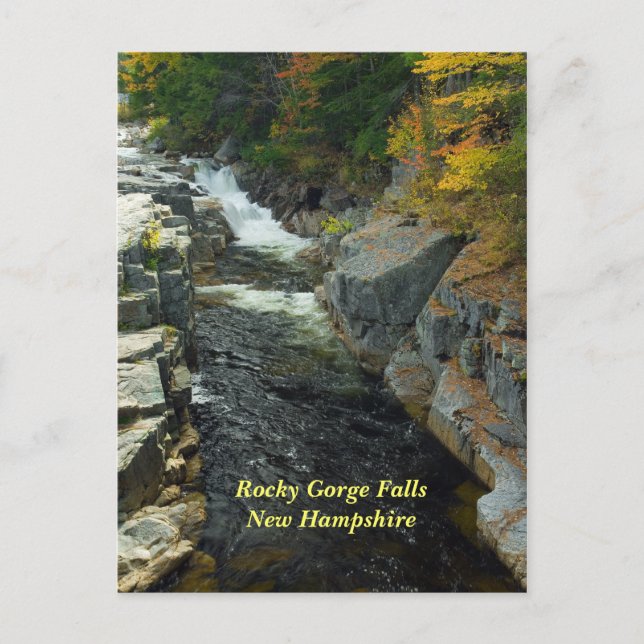 Rocky Gorge Falls, NH   Postcard (Front)