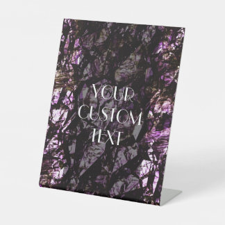 Rocky Grunge Texture Pedestal Sign