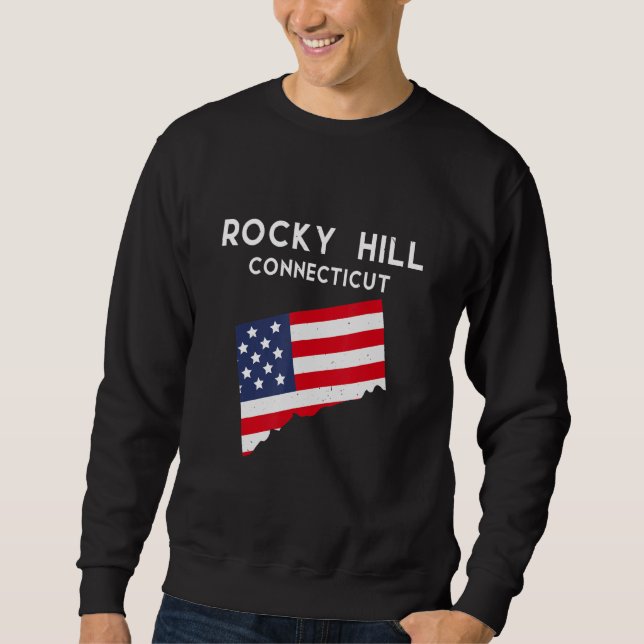 Rocky Hill Connecticut USA State America Travel Co Sweatshirt (Front)