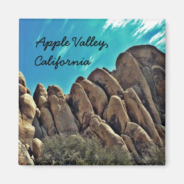 Rocky hills of Apple Valley, Ca. magnet (Front)