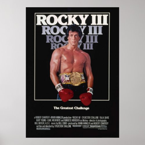 ROCKY III MOVIE POSTER