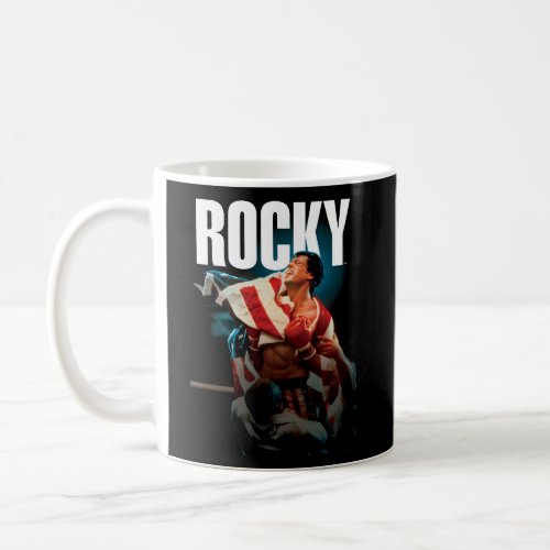 Rocky Iv American Flag Portrait Coffee Mug