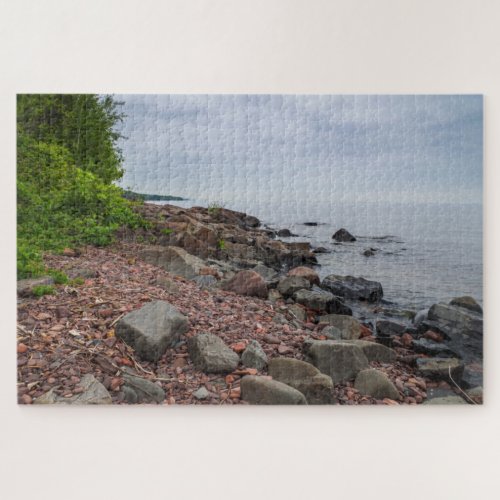 Rocky Lake Seaside Shoreline  Jigsaw Puzzle