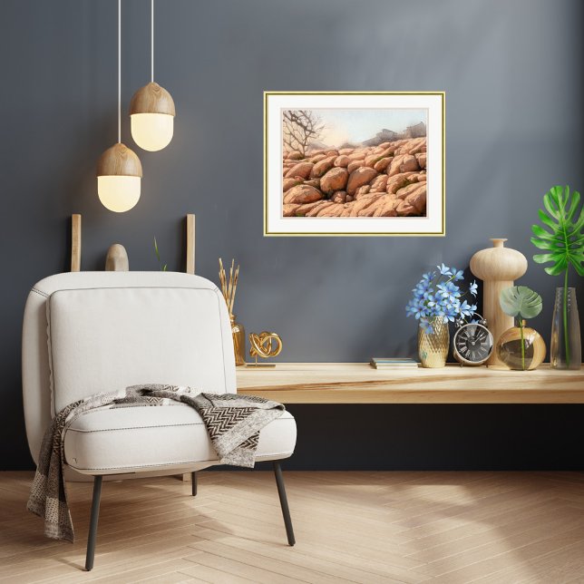 Rocky Landscape - Stretched Canvas Print (Creator Uploaded)