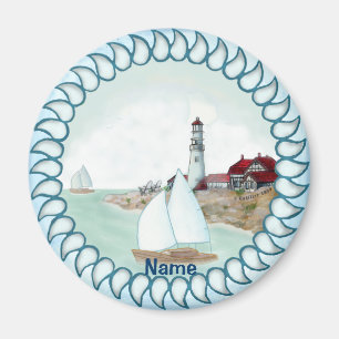 Rocky Lighthouse Magnet