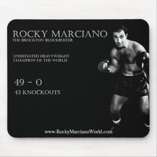 Rocky Marciano mouse pad