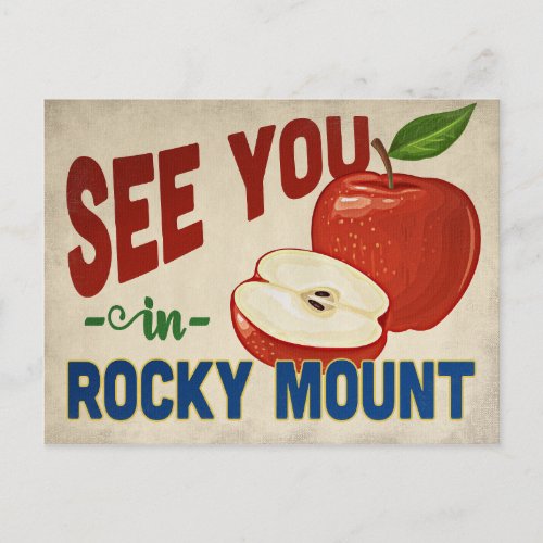 Rocky Mount North Carolina Apple _ Vintage Postcard