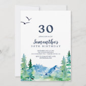 Rocky Mountain 30th Birthday Invitation (Front)