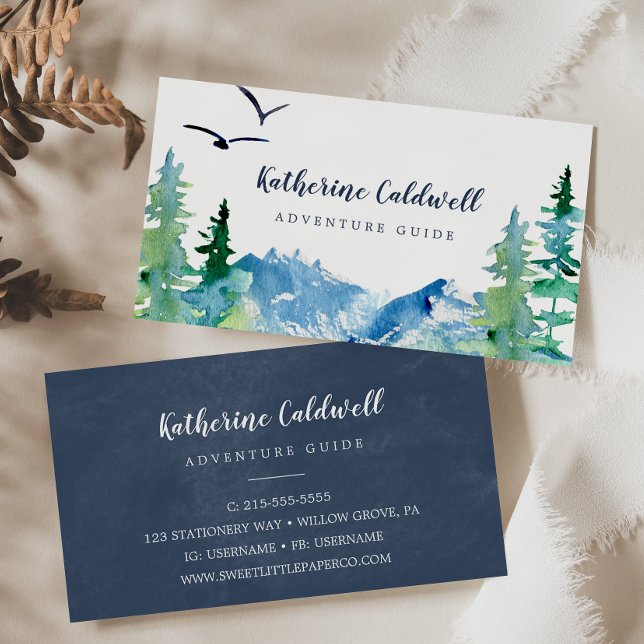 Rocky Mountain Adventure Guide Business Card (Creator Uploaded)