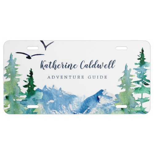 Rocky Mountain Adventure Guide License Plate
