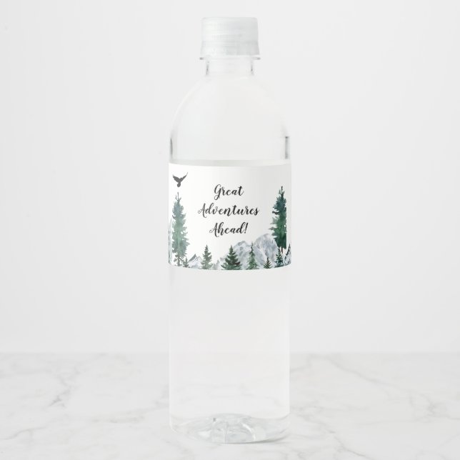 Rocky Mountain Adventure Water Label (Front)