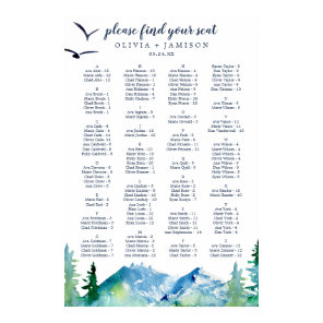 Rocky Mountain Alphabetical Seating Chart