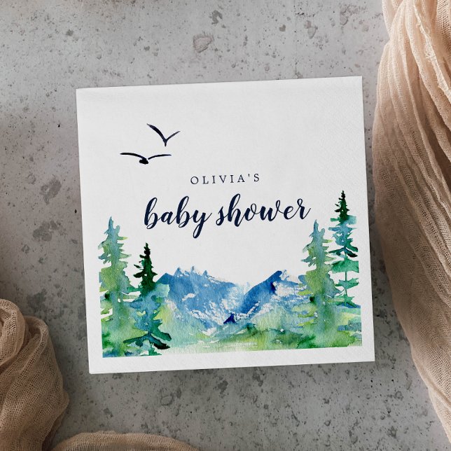 Rocky Mountain Baby Shower Napkins (Creator Uploaded)