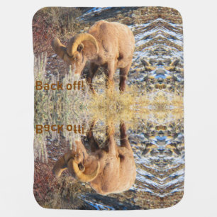 Rocky Mountain Bighorn Sheep Baby Blanket