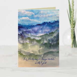 Rocky Mountain Blues Greeting Card